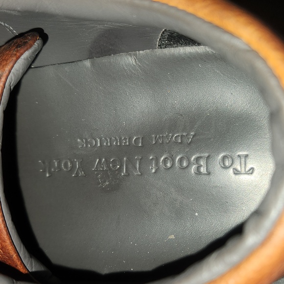 To Boot Hand Made Leather Dress Sneakers US Men's Sz 9.5 - Picture 3 of 6